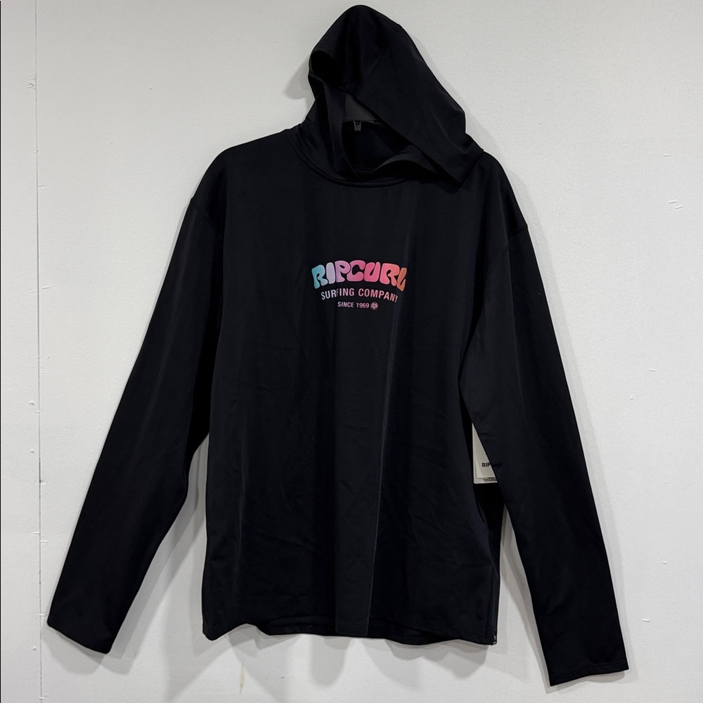 RIPCURL SURF PUFF HOODED LONG SLEEVE UPF RASH VEST, SMALL - Picture 2 of 9